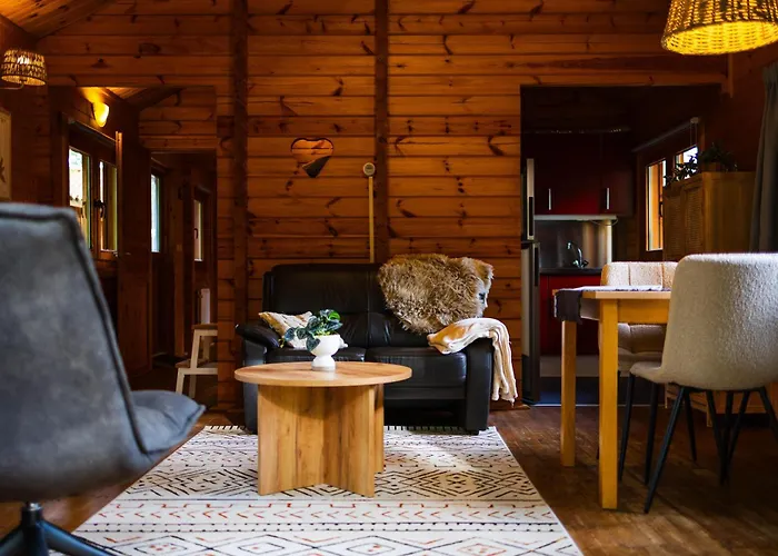 Sfeervol Houten Met Fijne Buitenruimte Op De Veluwe